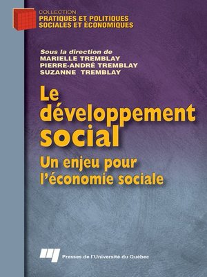 cover image of Le développement social